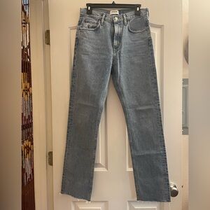 Agolde Cherie High Rise Straight Leg Jeans in Merit Size 27